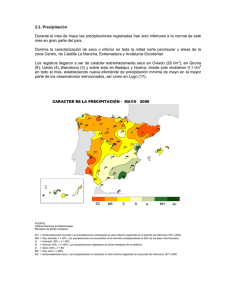 Precipitación - Ministerio de Agricultura, Alimentación y Medio