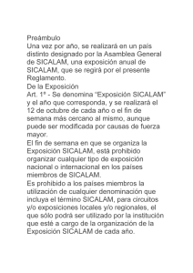 Preámbulo Una vez por año, se realizará en un país