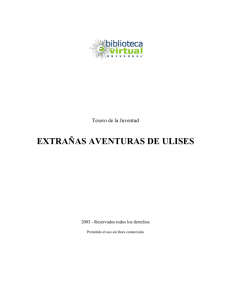 EXTRAÑAS AVENTURAS DE ULISES - Biblioteca Virtual Universal