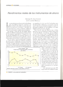 Rendimientos reales de ies instrumentos de ahorre