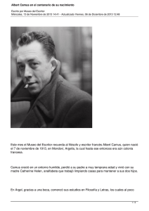 Albert Camus en el centenario de su nacimiento