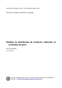 Modelos de distribución de artefactos culturales