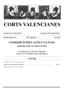 DSCCV 15 (Comissió d`Educació i Cultura)/ VIII