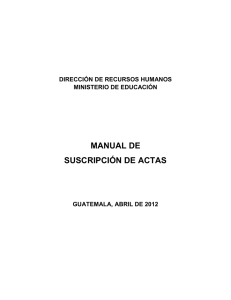 manual de suscripción de actas