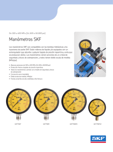 Manómetros SKF