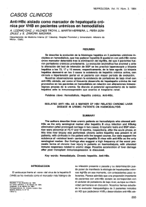 anti-hbc aislado como marcador de hepatopatía