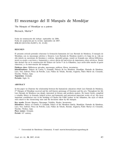 El mecenazgo del II Marqués de Mondéjar
