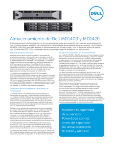 Almacenamiento de Dell MD1400 y MD1420