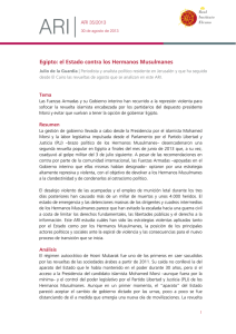 Egipto: el Estado contra los Hermanos Musulmanes