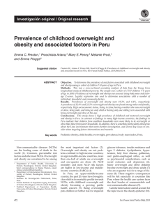 Prevalence of childhood overweight and obesity and associated