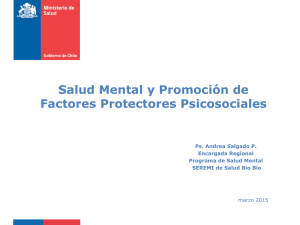 Salud Mental y Promoción de Factores Protectores Psicosociales