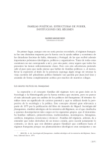 12. Familias políticas, estructuras de poder, instituciones del