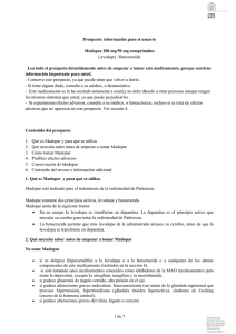 1 de 7 Prospecto - Agencia Española de Medicamentos y Productos