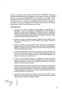 Acuerdo para el Incremento y Uso de la Capacidad de Transporte