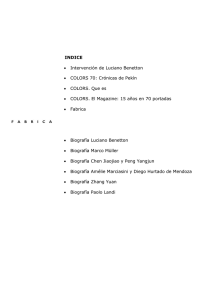 Intervención de Luciano Benetton • COLORS 70: Crónicas de Pekín