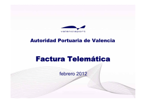 Factura Telemática - Autoridad Portuaria de Valencia