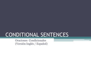 conditional sentences - El Picacho