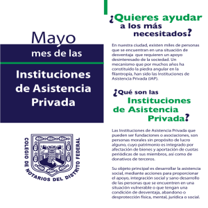 Instituciones de Asistencia Privada - Colegio de Notarios del Distrito