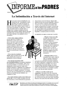 La Intimidación a Través del Internet