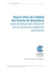 Nuevo Plan de Calidad del Puerto de Barcelona