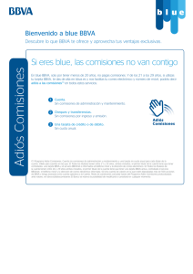 Si eres blue, las comisiones no van contigo