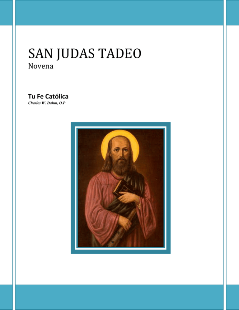 SAN JUDAS TADEO Tu Fe Católica