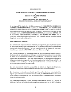 Convenio de Colaboración - Servicio de Impuestos Internos