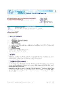 requisitos mínimos para cajas d - Empresa de Acueducto de Bogotá