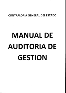 manual de auditoria de gestion - Contraloría General del Estado