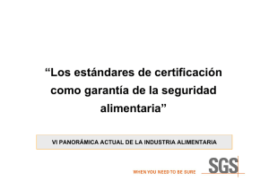 “Los estándares de certificación como garantía de la seguridad