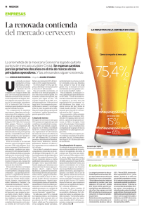 La renovada contienda del mercado cervecero