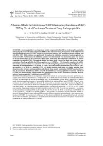 (UGT) 2B7 by Cervical Carcinoma Treatment Drug Andrographolide