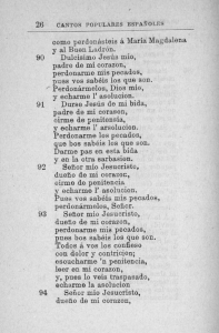 Page 1 26 CANTos PopULARES ESPAÑo LEs como perdonásteis á