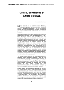 Crisis, conflictos y CAOS SOCIAL