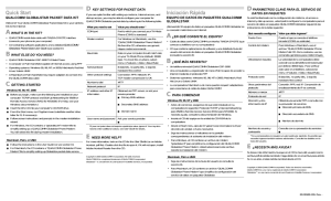 Quick Start Iniciación Rápida