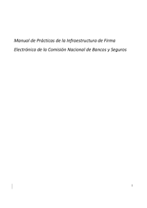 Manual de Prácticas de la Infraestructura de Firma Electrónica de la