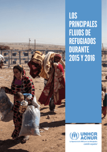 los principales flujos de refugiados durante 2015 y 2016