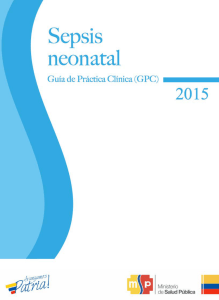 GPC Sepsis Neonatal - Ministerio de Salud Pública