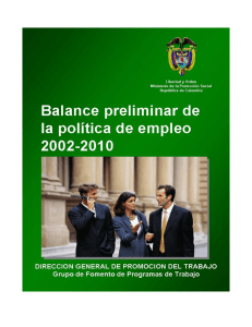 Balance política de empleo 2002-2010