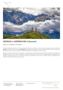 GEORGIA y AZERBAIYÁN (Cáucaso). Información importante