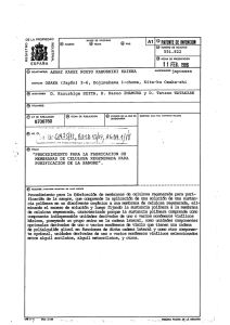 procedimiento para la fabricacion de membranas de