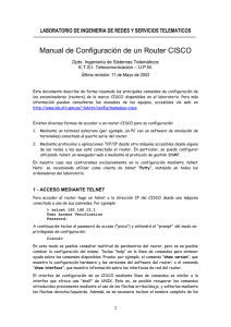 Manual de Configuración de un Router CISCO