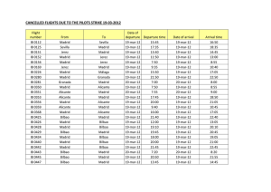 cancelled flights due to the pilots strike 19-03-2012