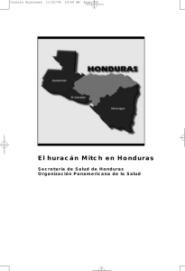 El huracán Mitch en Honduras