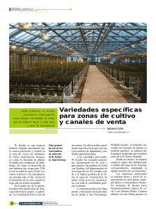 artículo revista revista Variedades específicas para zonas de cultivo