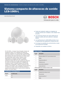 Sistema compacto de altavoces de sonido LC6-100S-L