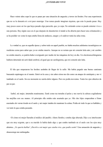 ¡ENTERRADO VIVO! Hace veinte años supe lo que es pasar por