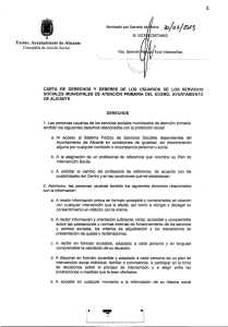 Carta de Derechos y Deberes de los Usuarios de los Servicios