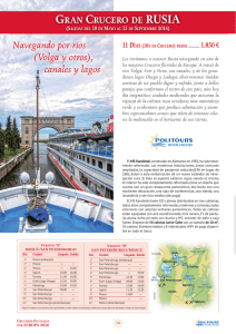 Navegando por ríos (Volga y otros), canales y lagos