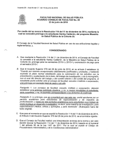 Page 1 Acuerdo 28 — Acta 64 del C.F. del 16 de junio de 2015